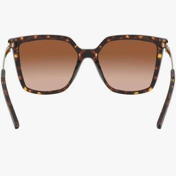Tortoise Shell Square Women's Sunglasses - Brown Gradient Lenses - Picture 2 of 3